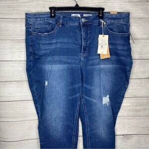 NEW Royalty for Me High Rise Skinny Blue Jeans